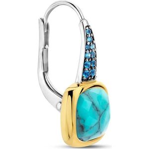 Ear Party van het merk Ti Sento Milano Ear Party in sterling zilver goud turquoise Het gewicht is 0,00338 De referentie is 7969TQ_H