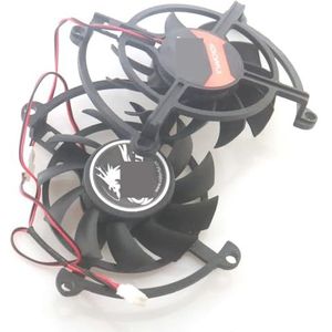 2pcs 12V 0.5A 65mm VGA Fan For iGame GTX1050Ti GAMING 4G Graphics Card Cooling 4Wire 4Pin