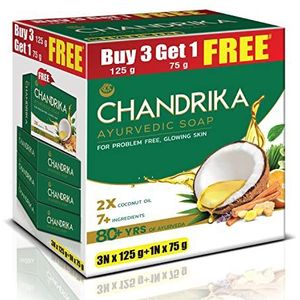 Chandrika Ayurveda Zeep voor gezonde huid 125g door Chandrika