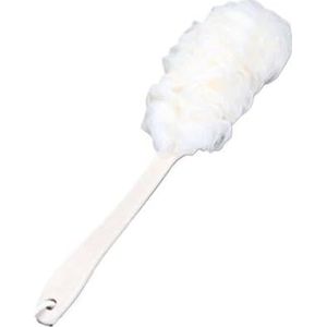 Badsponzen for volwassenen, badspons, mesh poef badspons, schuim Loofah spons (Color : White)