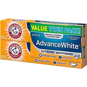 Arm & Hammer - Advance White - Anticavity Fluoride Tandpasta - Clean Mint - Twin Pack - 2x170 g