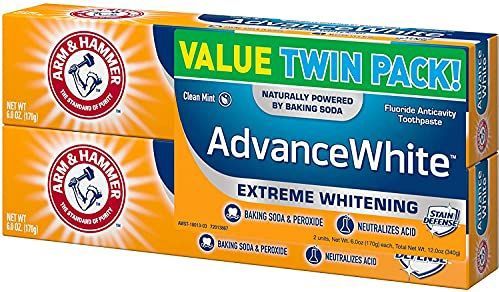 Arm & Hammer - Advance White - Anticavity Fluoride Tandpasta - Clean Mint - Twin Pack - 2x170 g