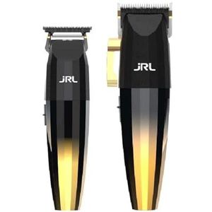 JRL FF2020 Limited Gold Collection - FF2020 Clipper & Trimmer Combo w/Cool Blade Technologie voor Mannen Grooming - Zowel oplaadbare w/RVS messen als corrosiebestendig (Gold Combo) (Unisex)