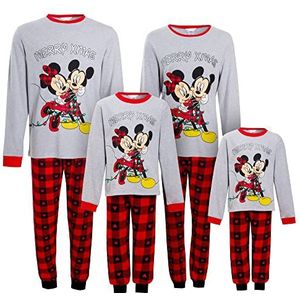 Disney Mickey & Minnie Bijpassende Familie Kerstpyjama Volwassenen Kids Xmas Pjs, Dames, S