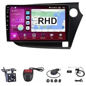 Android Double Din Car Stereo 9 Inch Touchscreen Autoradio Autotoebehoren Multimedia Stuurwielbediening met Navigatie Plug And Play Voor Honda insight 2009-2014 (Size : M100S WIFI 1G+16G B)