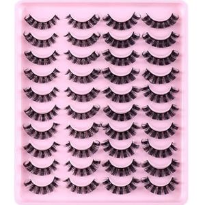 Look Eye 20 Pairs Russische Pluizige D Krullend Herbruikbare 3D Eye Pluizige Nep