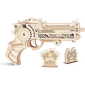 3D-puzzels voor volwassenen, 3D houten puzzel DIY-modelbouwpakketten, vrachtwagenpuzzel for volwassenen Modelbouwpakket-cadeau for verjaardag/vaderdag (kleur: Shotgun Rubber Band Gun) (Color : Shotgu