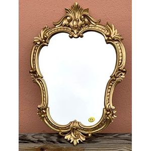 Barok wandspiegel antiek ovaal goud retro spiegel halspiegel 50 x 35 badkamerspiegel c444 nieuw