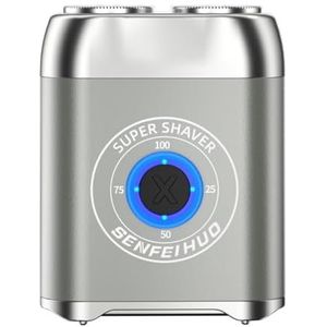 - Mild en niet-irriterend voor de poriën Mini Double-Head Elektrisch Scheerapparaat met Zwevende Messen en USB-C Opladen - Compact Ontwerp for Scheren Onderweg - Kan als cadeau gegeven worden