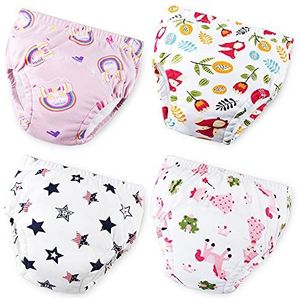 Potty Training Ondergoed Meisjes 2T, 3T, 4T, Peuter Ondergoed voor Baby Meisjes 4 Pack (Roze, 3 jaar)
