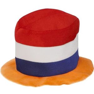 Folat 24277 Nederlands Kingsday Europees kampioenschap voetbal hoed-oranje/rood witblauw, meerkleurig