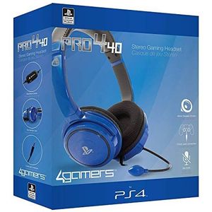 4Gamers - PRO 4-40 PS4 Licensed Wired Stereo Gaming Headset Blue (PS4)
