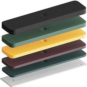 INNONEXT® Afstandhouders | beglazingsblokken | 24 x 100 mm, 600 stuks mix | Made in Germany | in set: 1, 2, 3, 4, 5, 6 mm | onderlegplaatjes, afstandhouders van kunststof, afstandhouders