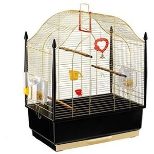 Vogelhuisjes Bird Cage RVS Large Parrot Lijster Pigeon Villa Portable Kleine Sized Vogels Kooi Pet Home Pet Products Flight Cage (Color : A)