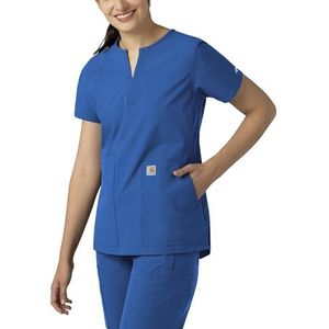 Carhartt Scrubs C12213 Dames Force Modern Fit Notch Neck Tuniek Top - XXXL - Koningsblauw