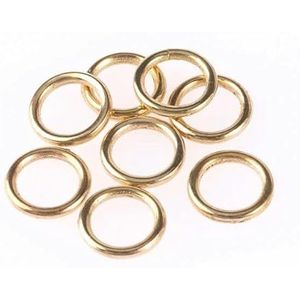 500-50 stuks plaat goud/zilver kleur cirkel CCB spacer kralen gesloten ringen oorbel hoepels voor sieraden maken doe-het-zelf kettingen armbanden-goud-02-12mm-200 stuks