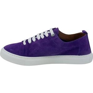 Sneakers voor dames, kokosnoot en abrikoos, Mirecourt suède, V2669F-3 kleuren, Paars, 39 EU
