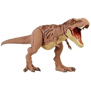 Jurassic World Dinosaurus T-Rex extreme schade speelgoed figuur voor kinderen, exclusief Walmart (Mattel GWN26)