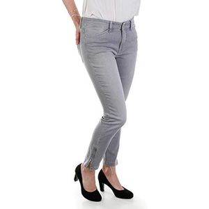 Mac Dream Jeans, recht, voor dames, Grijs (Silver Grey Used D310), 44W x 27L
