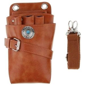 Kapperstas met riem voor kappers, kappers, kappers, riemtas, bruin