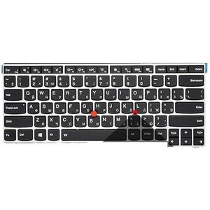 Laptoptoetsenbord voor Lenovo voor ThinkPad T470S 01EN682 01EN641 SN20L82077 US/Russisch Engels lay-out met achtergrondverlichting(Dark green)