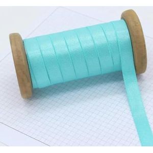 50 yards groothandel breedte 12 mm snoep kleur helder licht elastische band naai ondergoed riem beha schouderband haarband elastische band-meergroen-12mm-50yards