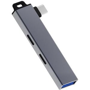 Slanke USB C Hubs Type Uitbreiding met Hangend Gatenontwerp voor Gemakkelijk Dragen en Brede Compatibiliteit