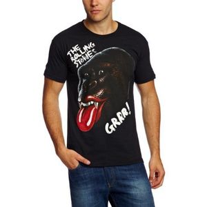 T-Shirt # M Black Unisex # Grrr Black Gorilla