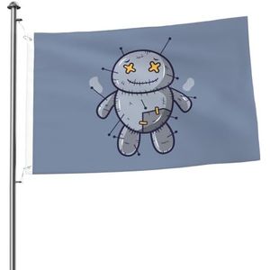 Tuin Vlag Voodoo Pop 90X150cm Yard Vlag Duurzaam Outdoor Teken Vervaagbestendig Binnenplaats Vlag Decoratie Voor Optochten Carnaval Activiteiten