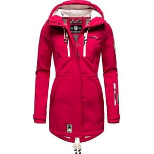 Marikoo B614 Winterjas voor dames, outdoor, waterdichte softshell, Fuchsia, M