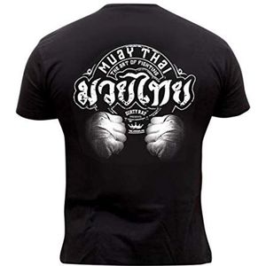 Dirty Ray Vechtsporten Muay Thai T-shirt met korte mouwen voor heren DT5 (S)