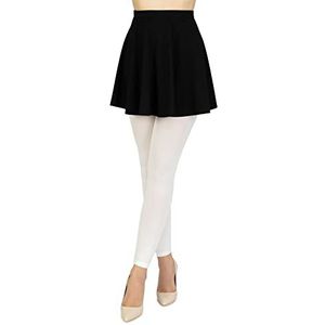 NOQ Gracja Dameslegging over de volledige lengte, ondoorzichtig, microvezel, 3D-elastisch, 200 DEN, warme stevige enkelbroek, bianco, L