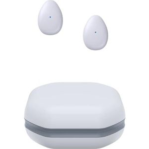 Mini draadloze Bluetooth-oordopjes, kleine semi-in-ear hoofdtelefoon klein/licht/dun voor slaap aan de zijkant/werk/fitness/run/drive, stream muziek of podcasts van iPhone/Android-telefoons (wit