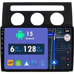 RoverOne Autoradio GPS voor Volkswagen Touran 1 2003-2010 Carplay Android Auto Stereo Hoofdeenheid Bluetooth WiFi Radio Speler Sat Navigatie