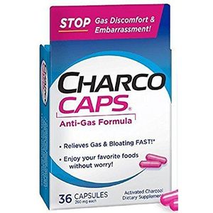 CharcoCaps 260 mg capsules 36 ea (Pack van 2)