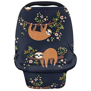 TOADDMOS Stijlvolle groene cactus bloemen multi-use zachte rekbare autostoelhoezen voor baby, verpleegkundige cover autostoel luifel/borstvoeding Cover/hoge stoel winkelwagen Cover - nieuwe mama cadeau