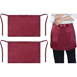 Schort werkkleding cafe barista zakken solderen barber denim workwear riemen keuken schorten - online kopen? | Korting tot 54