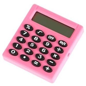 1PC Mini Snoep Kleur Zakrekenmachine 8 Cijfers Vierkante Draagbare Rekenmachine School Kantoorbenodigdheden Calculators (Color : PK)
