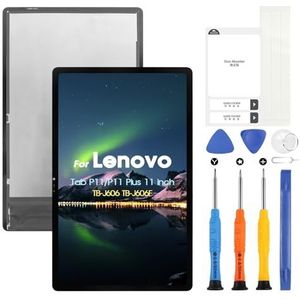 11 Inch Scherm voor Lenovo Tab P11/P11 Plus Lcd scherm TB-J606 TB-J606F LCD Touchscreen Digitizer Montage Reparatie Kit (zwart zonder frame, 1200 x 2000 pixels)