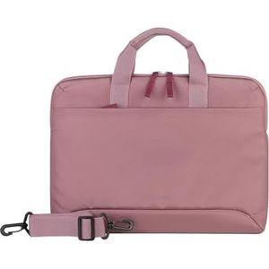 TUCANO Smilza Laptoptas van nylon, voor 13/14 inch (13/14 inch), met schokabsorberende bekleding, afneembare schouderriem, 14, roze