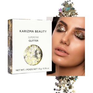 Karizma Beauty Festival Glitter voor het gezicht, glinsterend lichaam, haarcosmetisch, 10 g