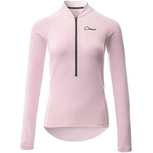 CATENA Fietsshirt voor dames, lange mouwen, fietsshirt, moutainbike, tops, fietsshirt, MTB, racefiets, wielersport, kleding, ademend, sneldrogend, eenkleurig, voor vrouwen, XS-XL, roze, XL