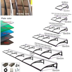 Achterveranda-tuinluifels, buitenpatio-luifels, voordeur buitenpatio-luifels, aluminium grote dakgoot, dakpatio-luifels, UV-bescherming, verschillende maten, kunnen worden gesplitst (Size : 100x160cm