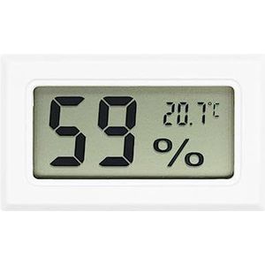Mini Digitale LCD Indoor Handige Temperatuursensor Vochtigheidsmeter Thermometer Hygrometer Gauge Digitale Thermometer(White)