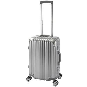 Travelhouse London T1169 Koffer met harde schaal, aluminium frame, verschillende maten en kleuren, zilver, Handgepäck, koffer