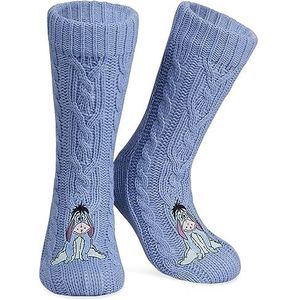 Disney Stitch Fluffy Socks Vrouwen Pantoffel Sokken Stitch Gifts (Paarse Eeyore)