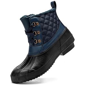 Regenlaarzen Vrouwen waterdichte eend laarzen dame sneeuw laarzen winter bewaren warme antislip rubberen vrouwelijke mode vrouwen casual schoenen regen schoenen multi Regenschoenen (Color : G01-Blue