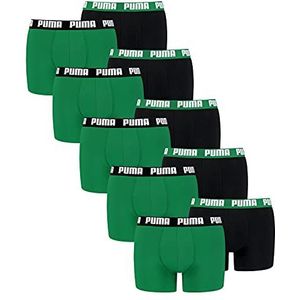 PUMA Boxershorts voor heren, 12 stuks, onderbroek, ondergoed, kleur: 038, groen gemêleerd, kledingmaat: M, 038 - Groen Melange, M