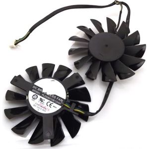 PLD08010S12HH 12V 0.35A 75mm ventilator voor MSI RADEON HD7970 3GB Twin FrozrIII koeling 4-pins