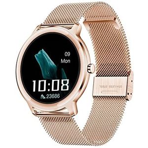 Smartwatch for Women, 1.1 Inch Tft Touchscreen, Waterdichte Modehorloge Met Fitness Tracker Hartslag Bloeddrukmeter, Compatibel Met Android En Ios,A